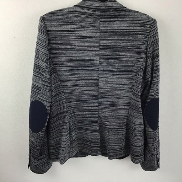 Tommy Hilfiger stretch fitted polyester blend blazer with elbow patches. Sz 12 - Picture 2 of 15